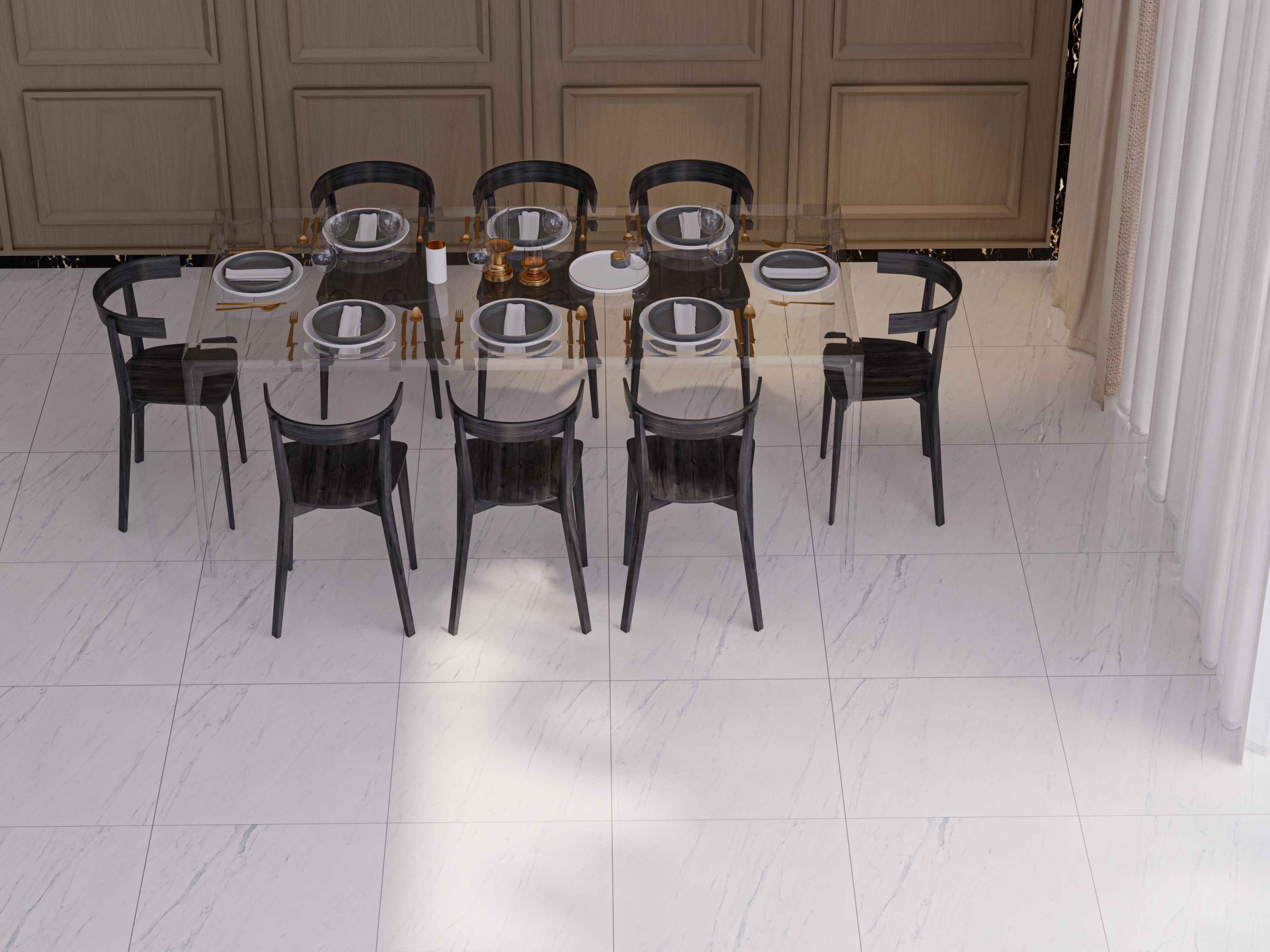 gạch Marble Look cho phòng khách 